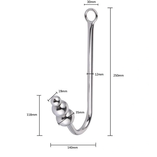 Elegant Anal with Beaded Collar and 5334 Hook Cuffs 1019